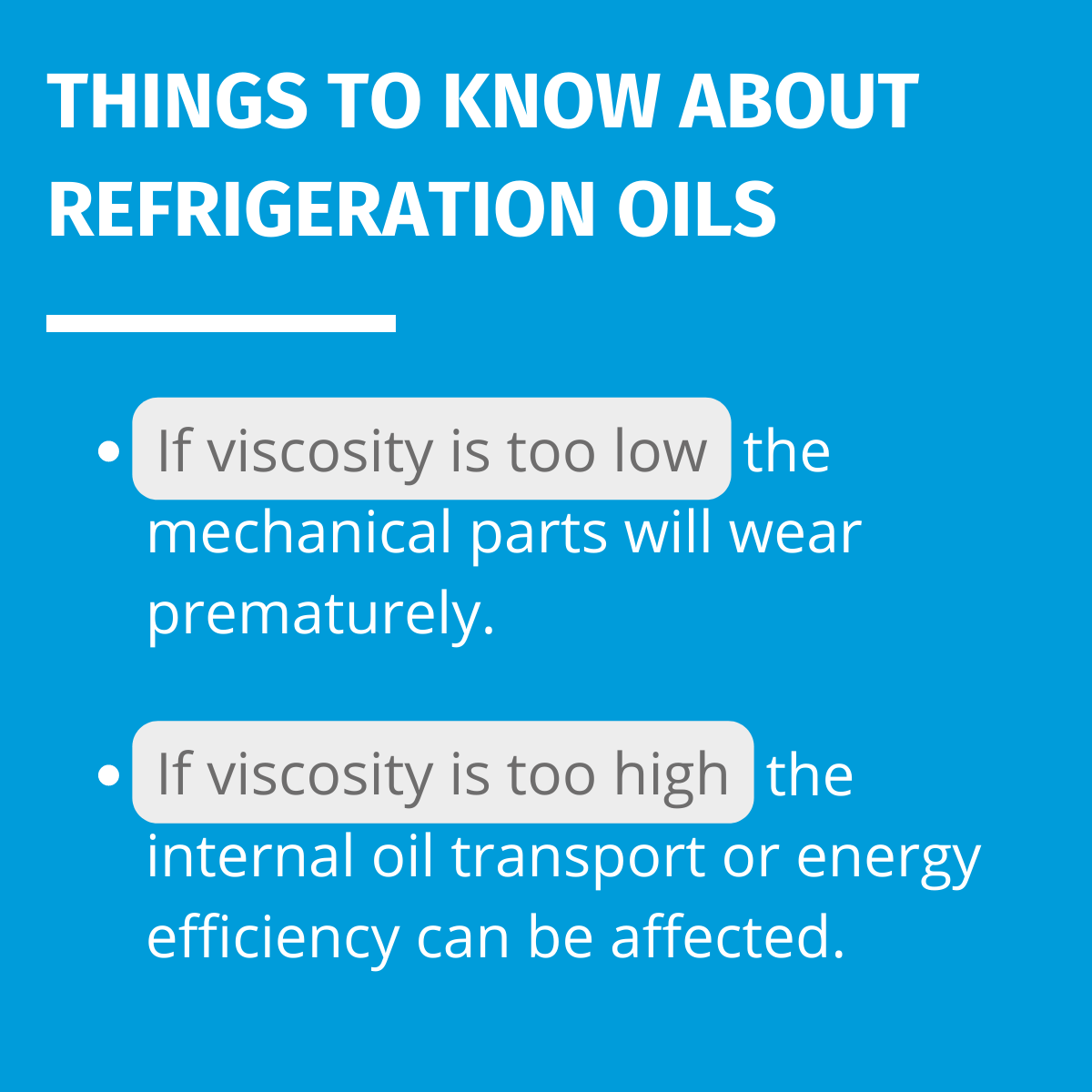 Thins to know about refigeration oils 